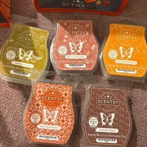 Scentsy 2nd 5 pack with bag different autumn scents, never used!